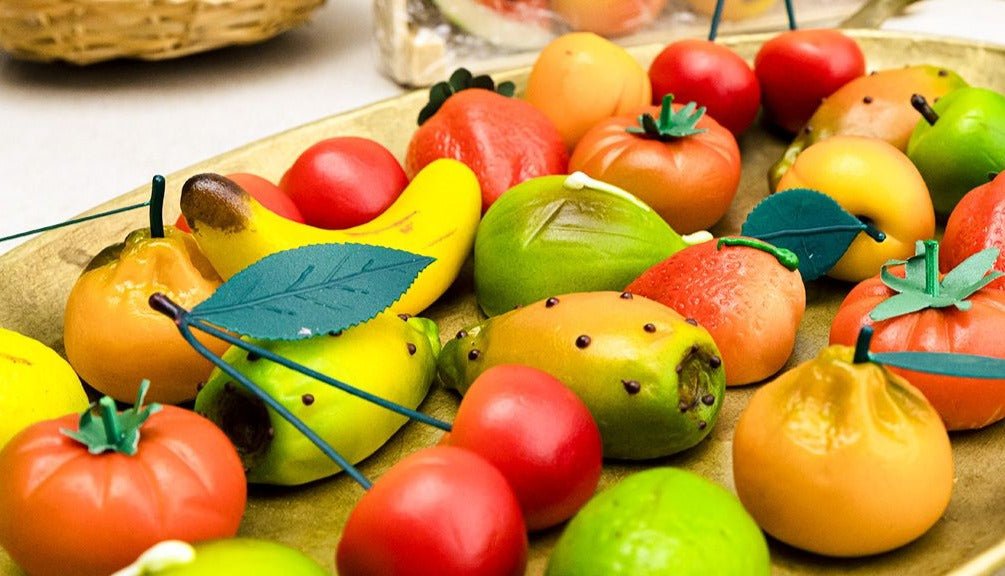 Pennisi Sicilian Marzipan Basket - Torrone Candy