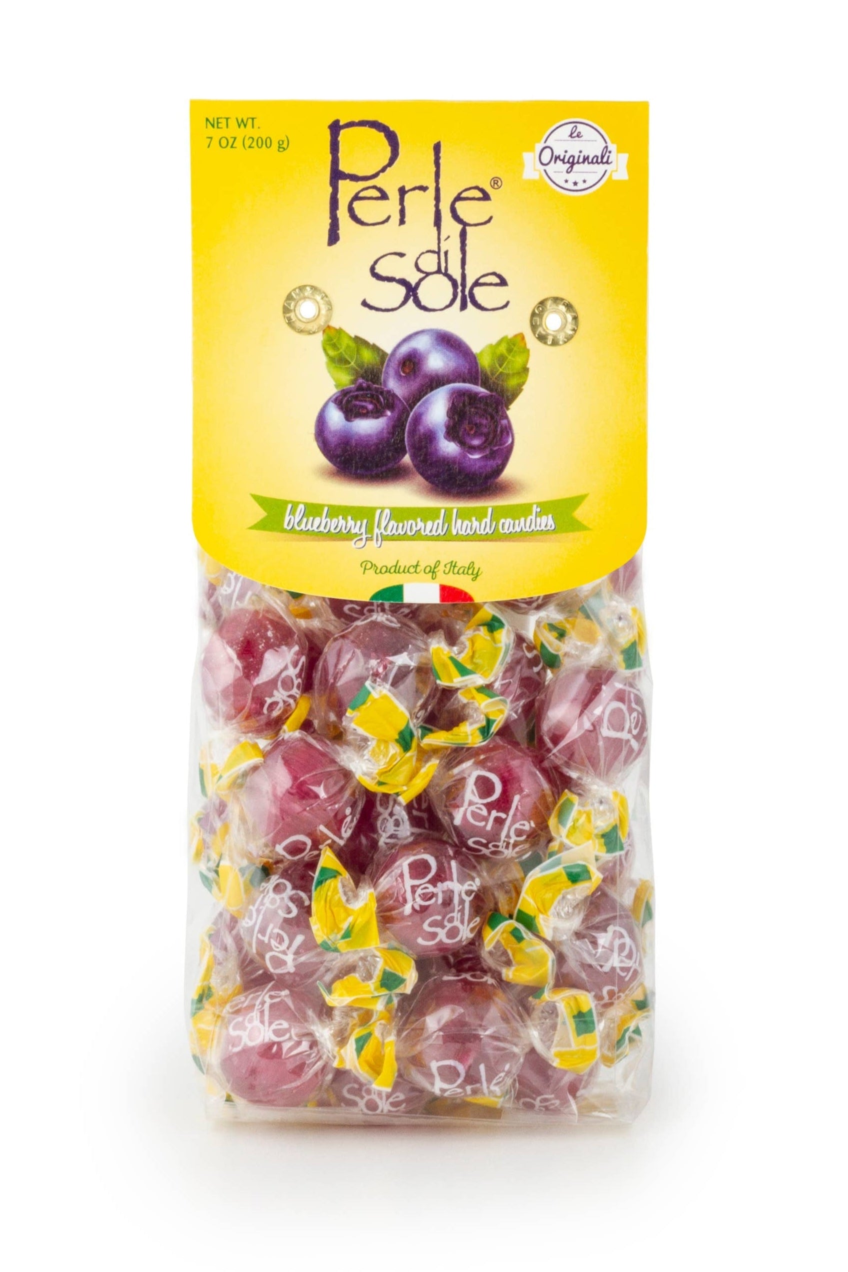 Perle di Sole Sour Blueberry Drops - Torrone Candy
