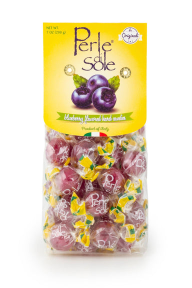 Perle di Sole Sour Blueberry Drops - Torrone Candy