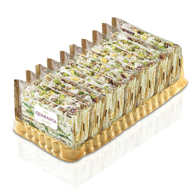 Quaranta Soft Torrone Slice - Pistachio - Torrone Candy