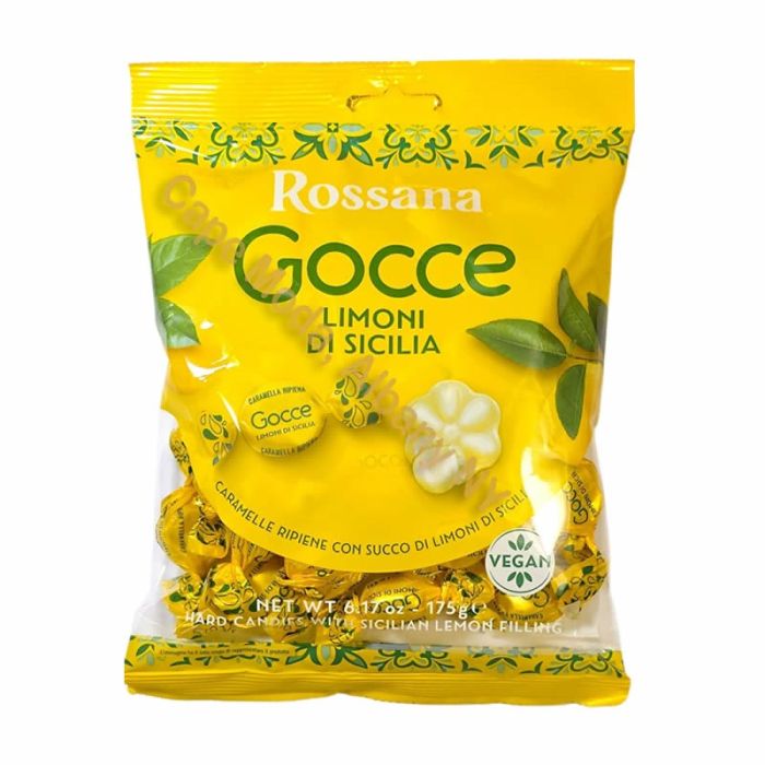 Rossana Gocce Lemon Filled Candies - Torrone Candy