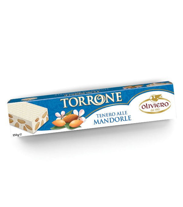 Imported Italian Torrone - Oliviero Soft Nougat Bar - Torrone Candy