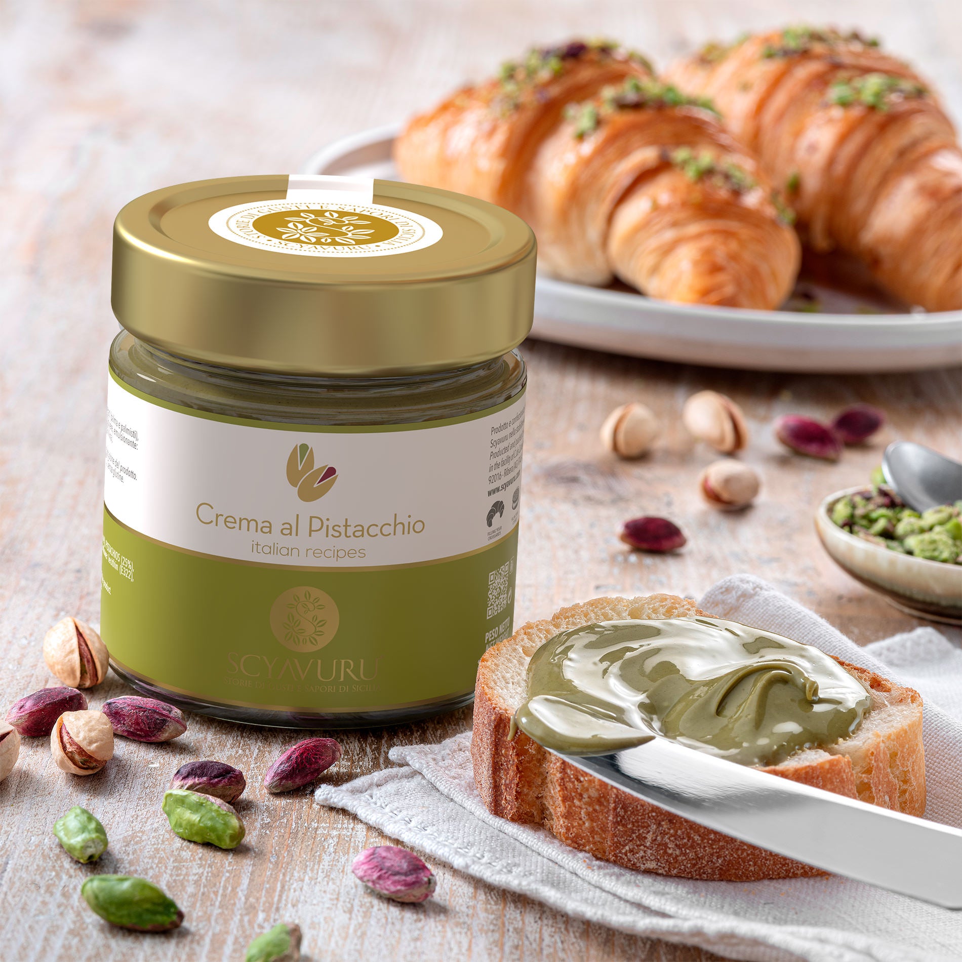 Scyavuru Salted Pistachio Spread - Torrone Candy