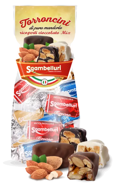 Sgambelluri Calabrian Hard Croccante Torroncini - Torrone Candy