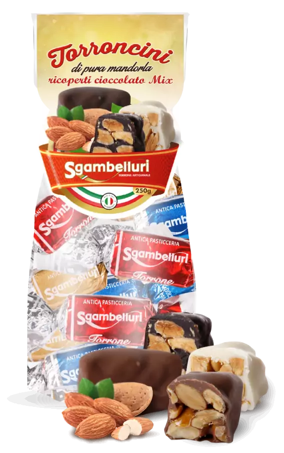 Sgambelluri Calabrian Hard Croccante Torroncini - Torrone Candy