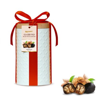 Sgambelluri Chocolate Covered Figs With Almonds - Torrone Candy