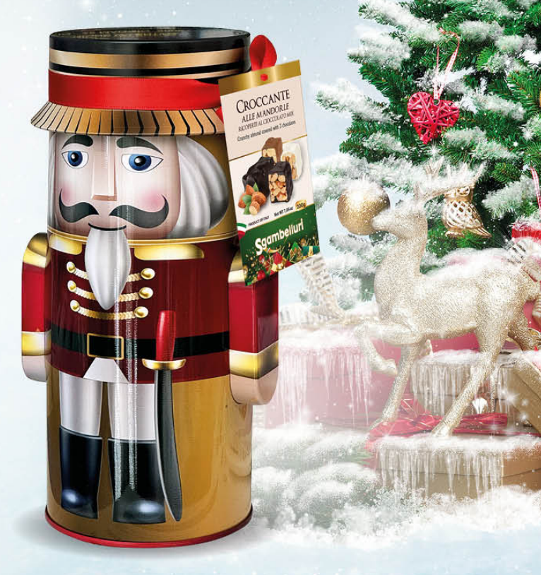 Sgambelluri Calabrian Hard Croccante Torroncini Nutcracker Tin