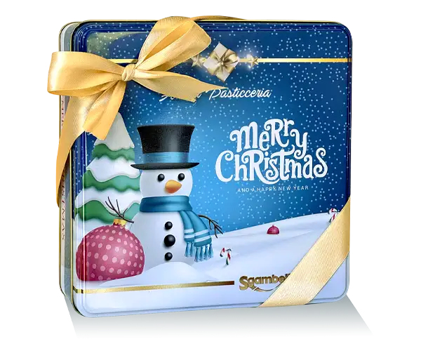 Sgambelluri Soft Assorted Torroncini Christmas Gift Tin