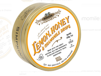 Simpkins Lemon, Honey & Chamomile Drops - Great Britain - Torrone Candy