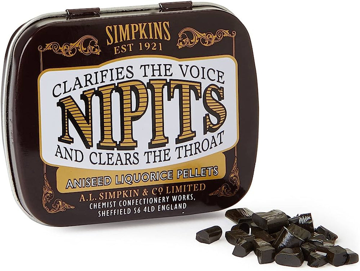 Simpkins - Aniseed Liquorice Pellets - Torrone Candy