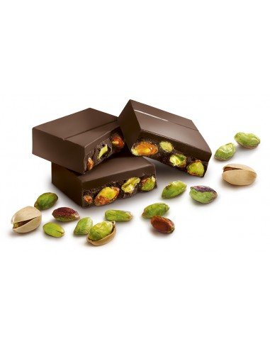 Sperlari Zanzibar Dark Chocolate Bar With Pistachios - Torrone Candy