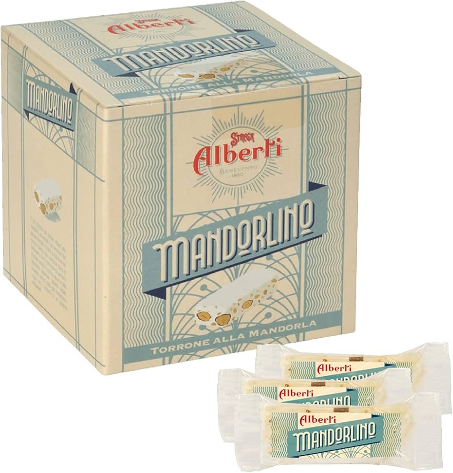 Strega Alberti Hard Almond Torroncini - Torrone Candy