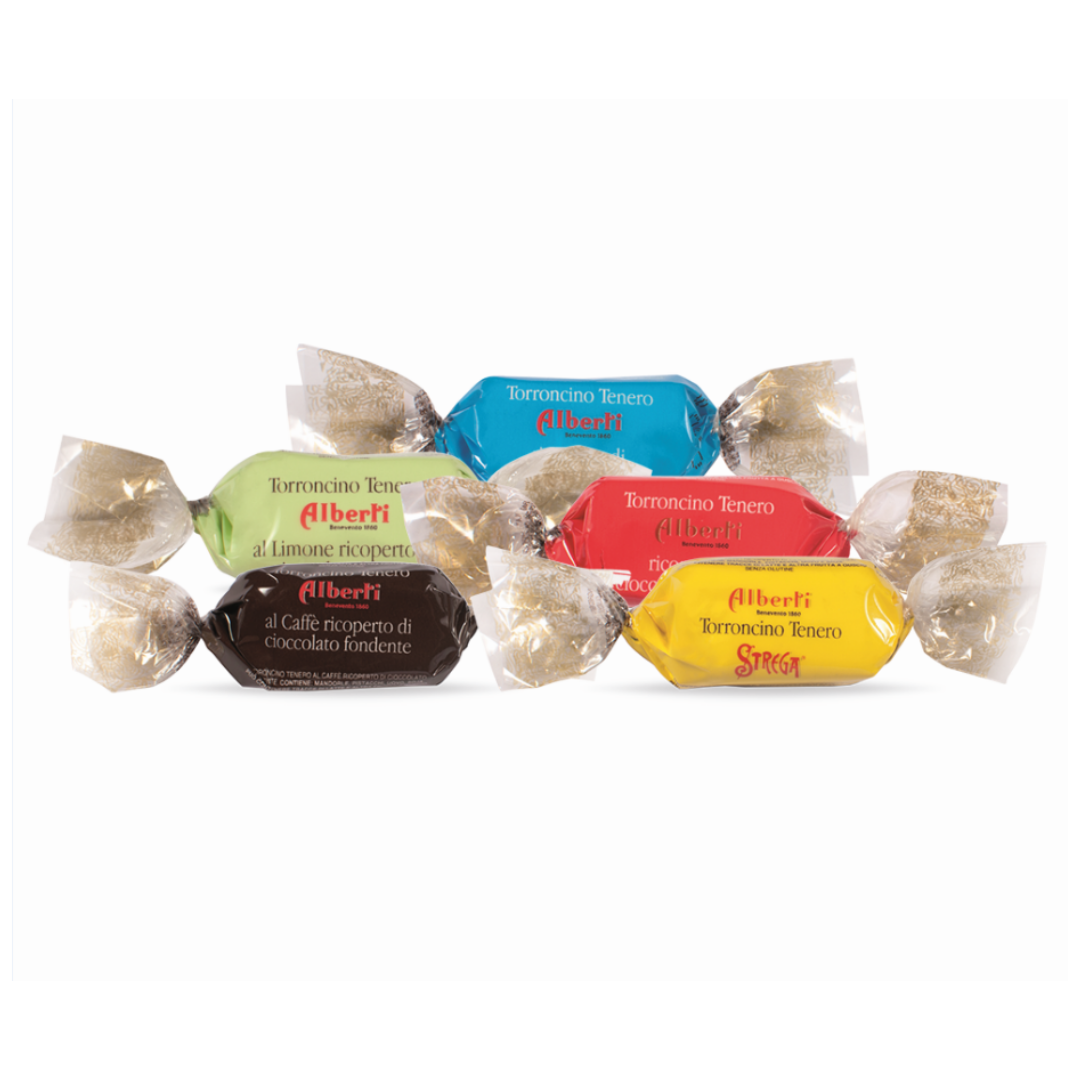 Strega Assorted Soft Torroncini Tin - Torrone Candy