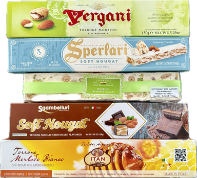 Italian_Torrone_Sampler_Vergani_Sperlari_Antica_Sgambelluri_ITAN_Oliviero