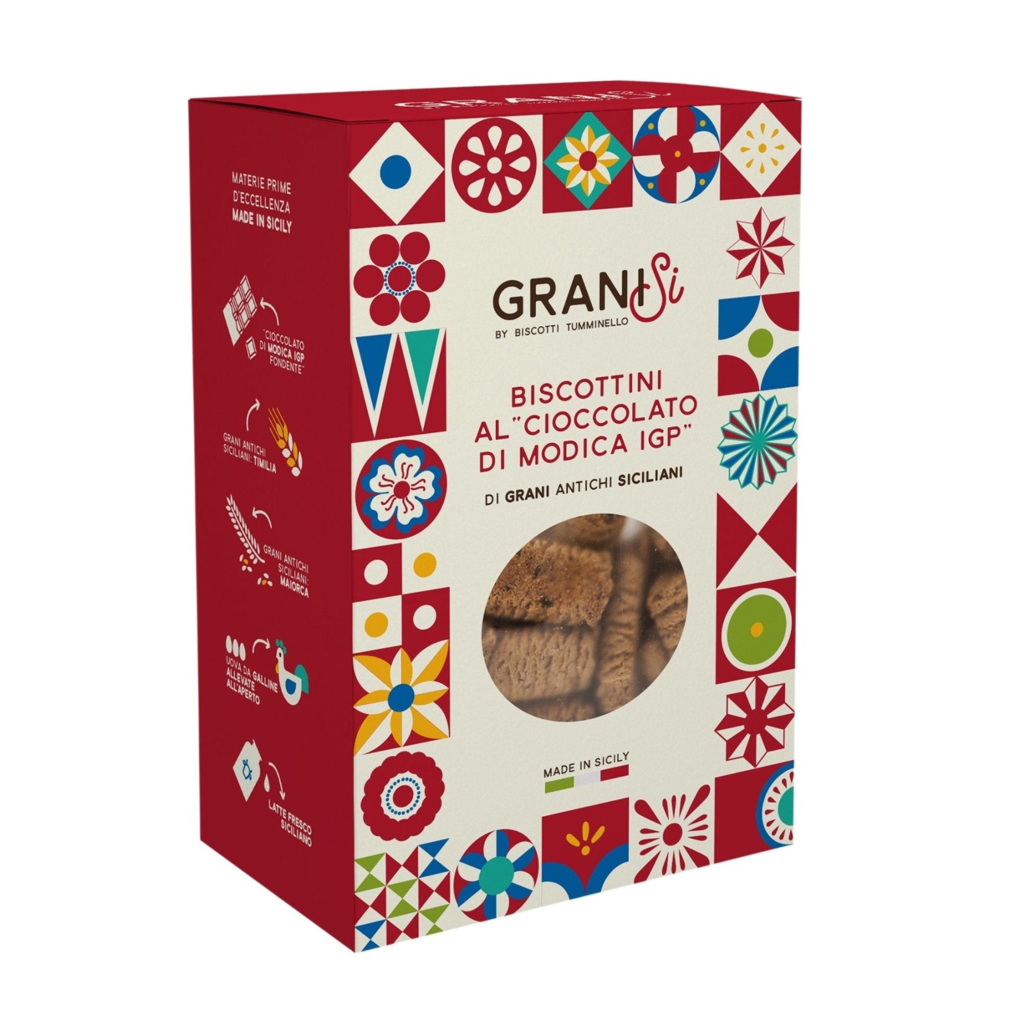 Tumminello Modica Chocolate Biscotti - Torrone Candy