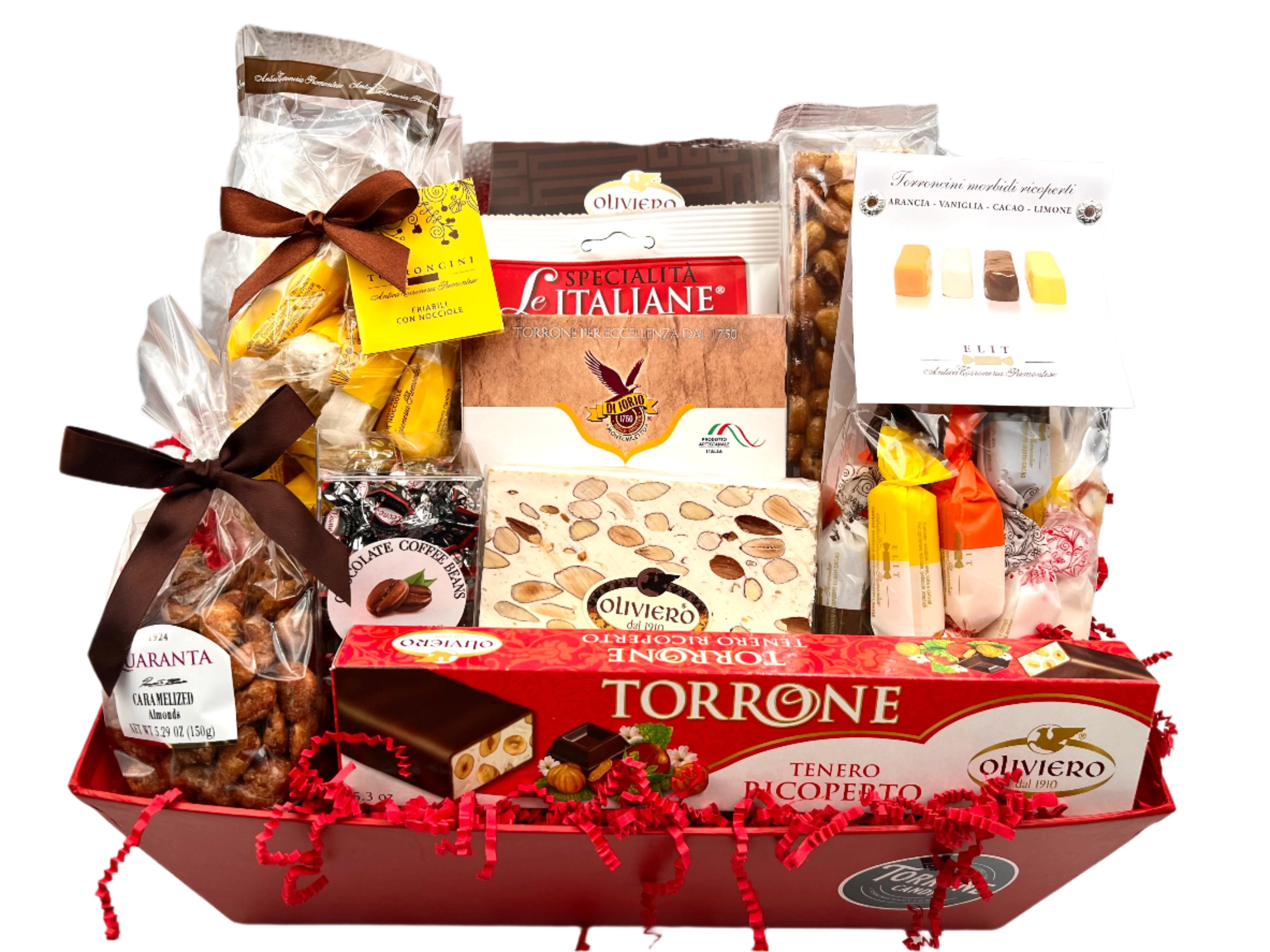 Via Veneto Gift Basket - Torrone Candy