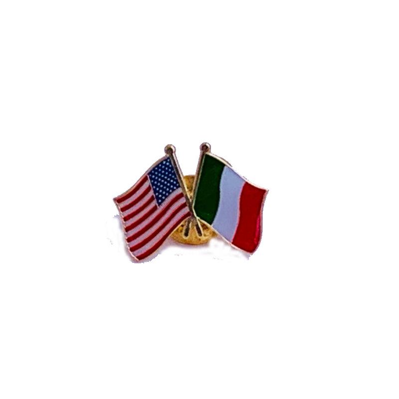 American/Italian Flag Lapel Pin - Torrone Candy