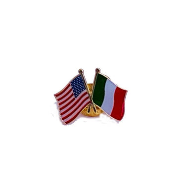 American/Italian Flag Lapel Pin - Torrone Candy