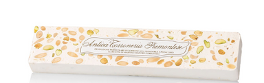 Antica Torroneria Piemontese Hard Torrone Bar - Almond/Pistachio 400gr (BBD 7-30-24) - Torrone Candy