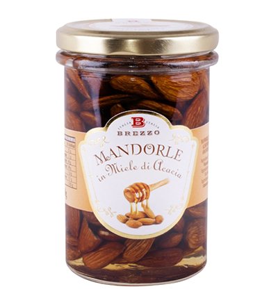 Brezzo Roasted Almonds in Acaica Honey - Torrone Candy