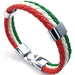 Corded Italian Flag Bracelet - Torrone Candy
