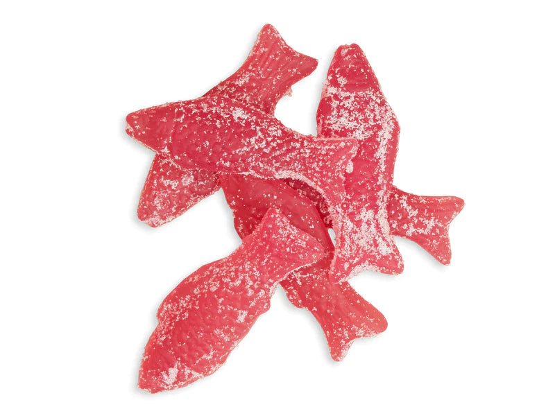 Kolsvart Sour Raspberry Candy Fish - Sweden - Torrone Candy