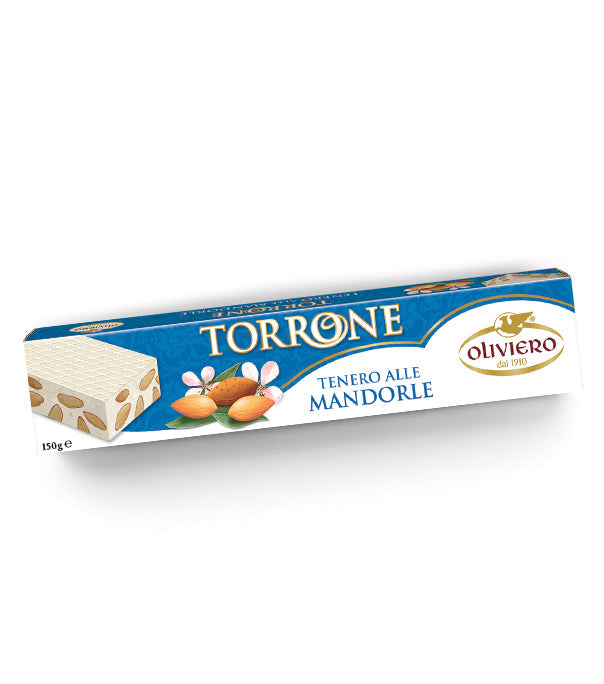 Oliviero Torrone Nougat Bar - Soft Almond (BBD 6-28-24) - Torrone Candy
