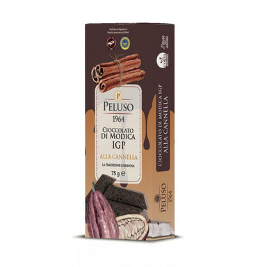 Peluso Modica IGP Cinnamon Chocolate Bar - Torrone Candy