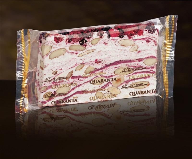 Quaranta Soft Torrone Slice - Country Berries - Torrone Candy