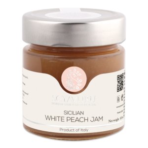Scyavuru Sicilian White Peach Jam - Torrone Candy