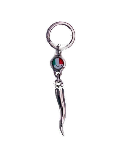 Silver Italian Horn Cornicello Keychain - Torrone Candy