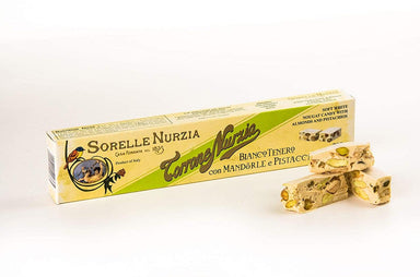 Sorelle Nurzia Soft Torrone - Almonds and Pistachios - Torrone Candy